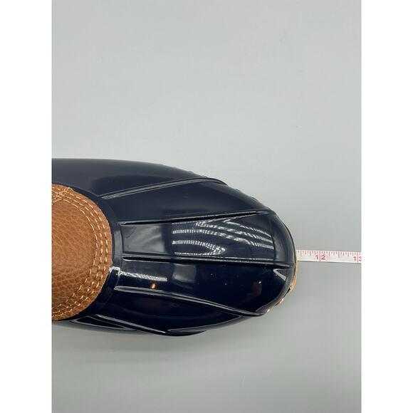 NEW JBU Women’s Maplewood Waterproof Lace Up Rain Boots Navy/Tan Size 11M - Picture 8 of 11